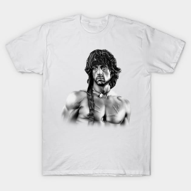 Sylvester Stallone T-Shirt by Betafoin